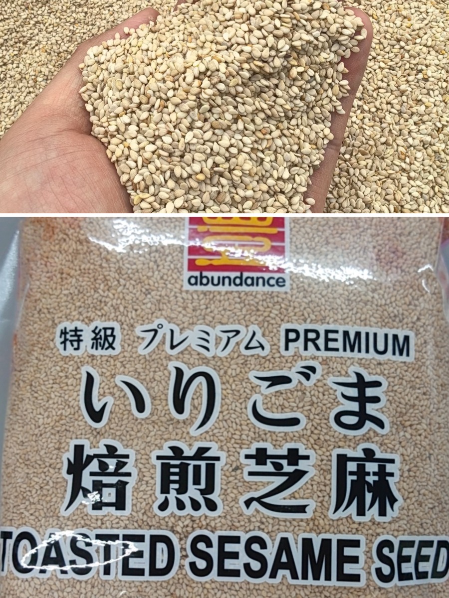 White toasted sesame seeds 1kg
