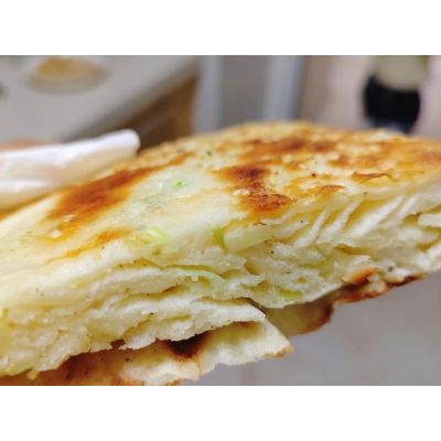 Handmade scallion leavened flatbread 2pcs