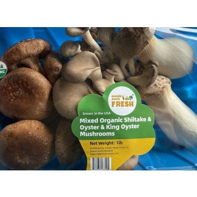 Mixed Orgainc shiitake Oyster mushroom  King Oyster Mushroom 