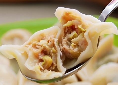 Handmade raw pork and cabbage dumplings 50pcs