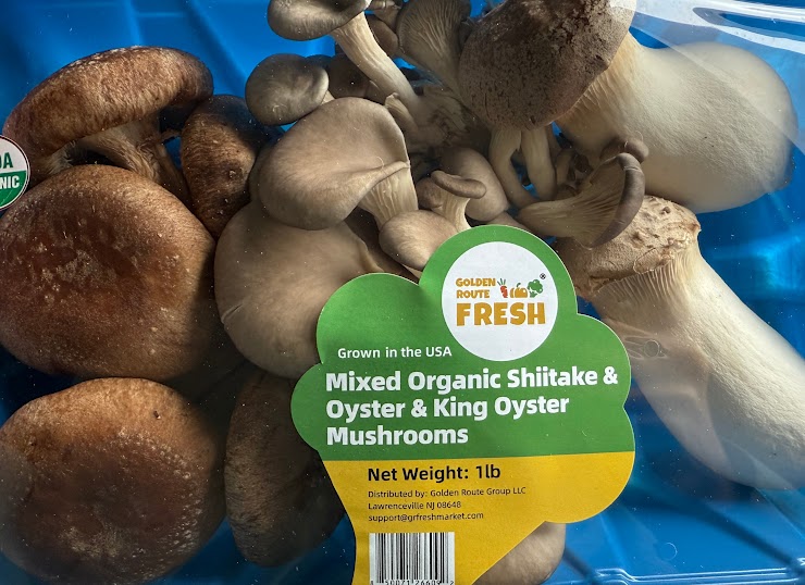 Mixed Orgainc shiitake Oyster mushroom  King Oyster Mushroom 