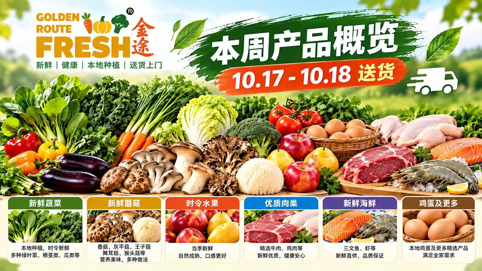 金途本周产品概览 10.17 - 10.18送货