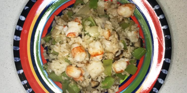 海鲜炒米饭Fried rice with seafood