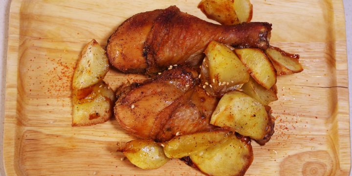 黄皮土豆烤鸡腿 Roast Chicken Drumstick